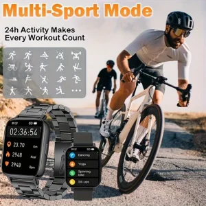 Smart Watch for Men & Women – Multi-Function Fitness Tracker with Calls, Messages & Weather
