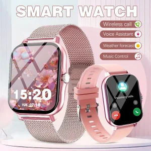 Sports Smartwatch – 1.83" Fitness Tracker with Bluetooth Calling & Notifications