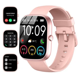 1.91" Smartwatch with Bluetooth Calling – IP68 Waterproof Fitness Tracker