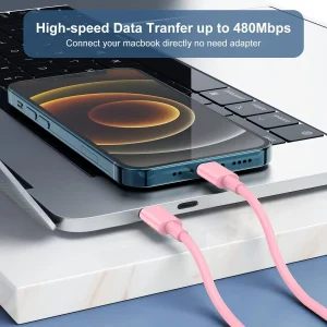 Dual PD 20W USB-C Fast Charger with 2 Type-C to Lightning Cables